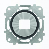SKY Moon  Накладка для механизмов зарядного устройства USB, арт.8185, кольцо "чёрное стекло"